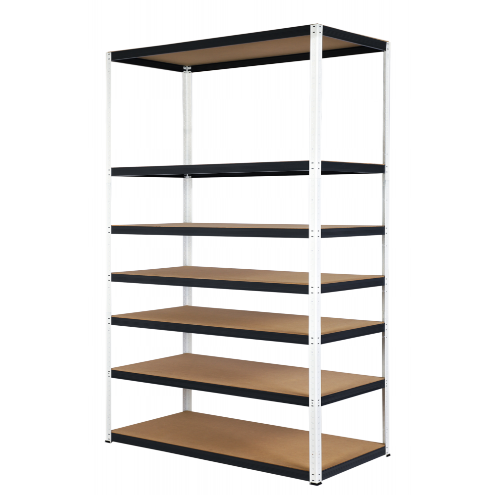 Regał metalowy magazynowy stojak HELIOS 270x180x30cm 7Px175kg SZEROKI MOCNY