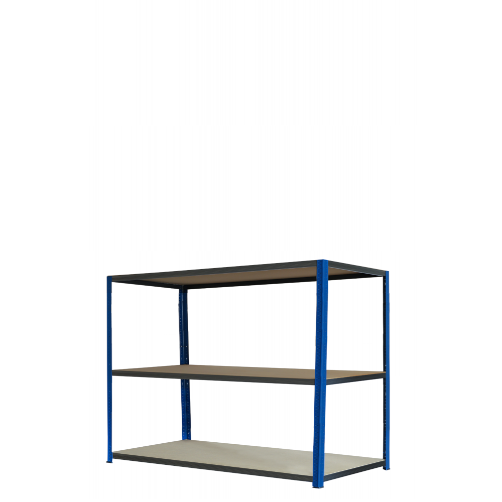 Regał metalowy magazynowy warsztatowy stojak HELIOS 90x150x30cm 3Px175kg