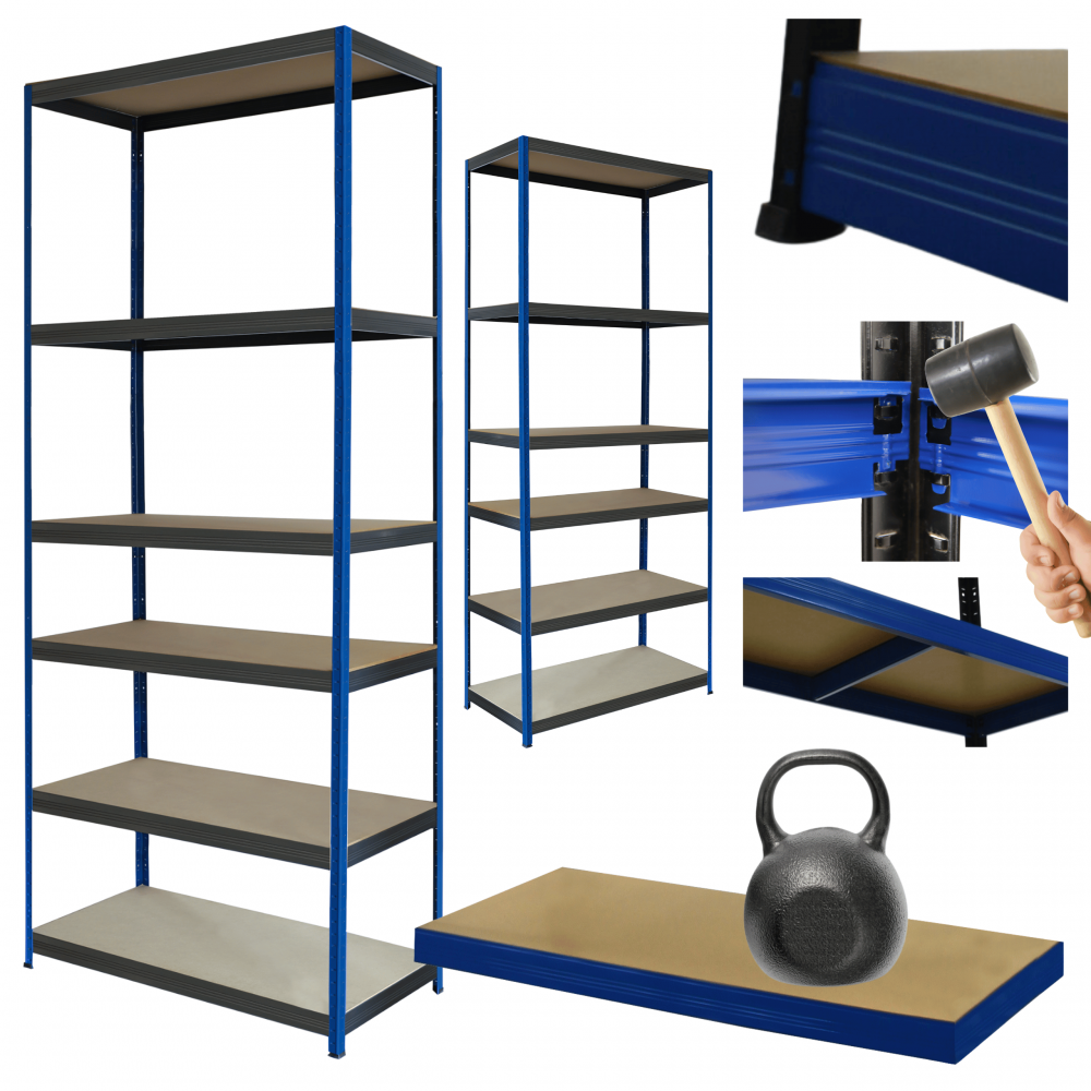 Regał metalowy magazynowy stojak HELIOS 196x100x60cm 6Px175kg MOCNY POLSKI