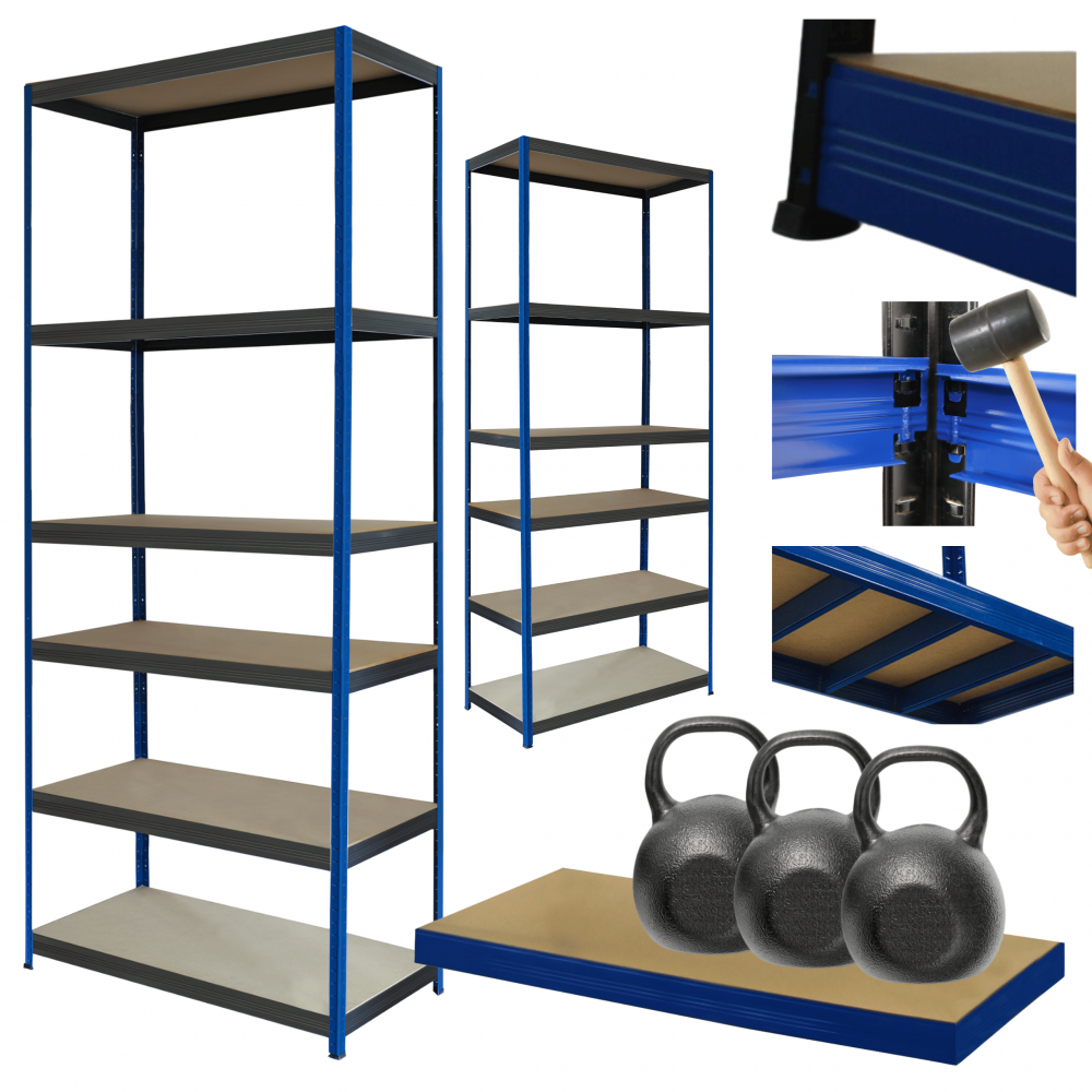 Regał metalowy magazynowy stojak HELIOS 196x110x50cm 6Px350kg MOCNY POLSKI