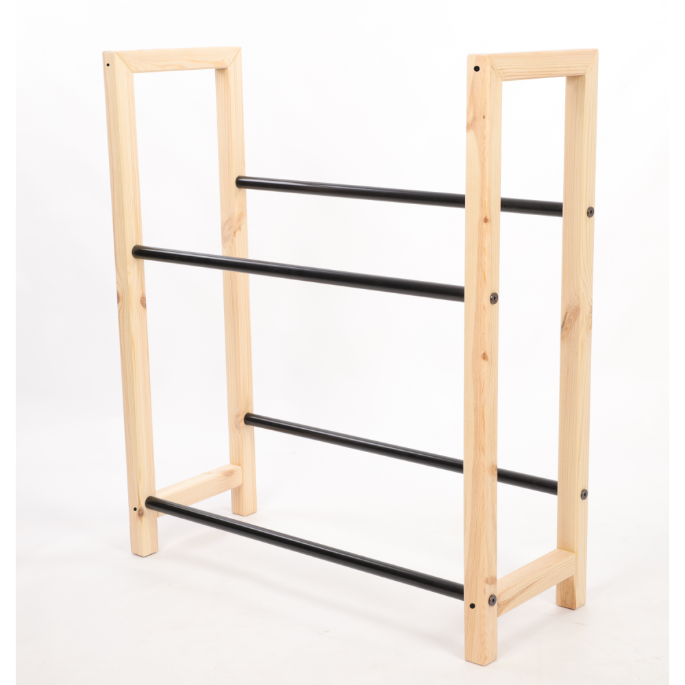 Regał na skrzynki na napoje piwo stojak na transportery METALOWE DRĄŻKI EKO