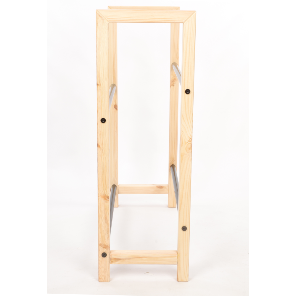 Regał na skrzynki na napoje piwo stojak na transportery METALOWE DRĄŻKI EKO