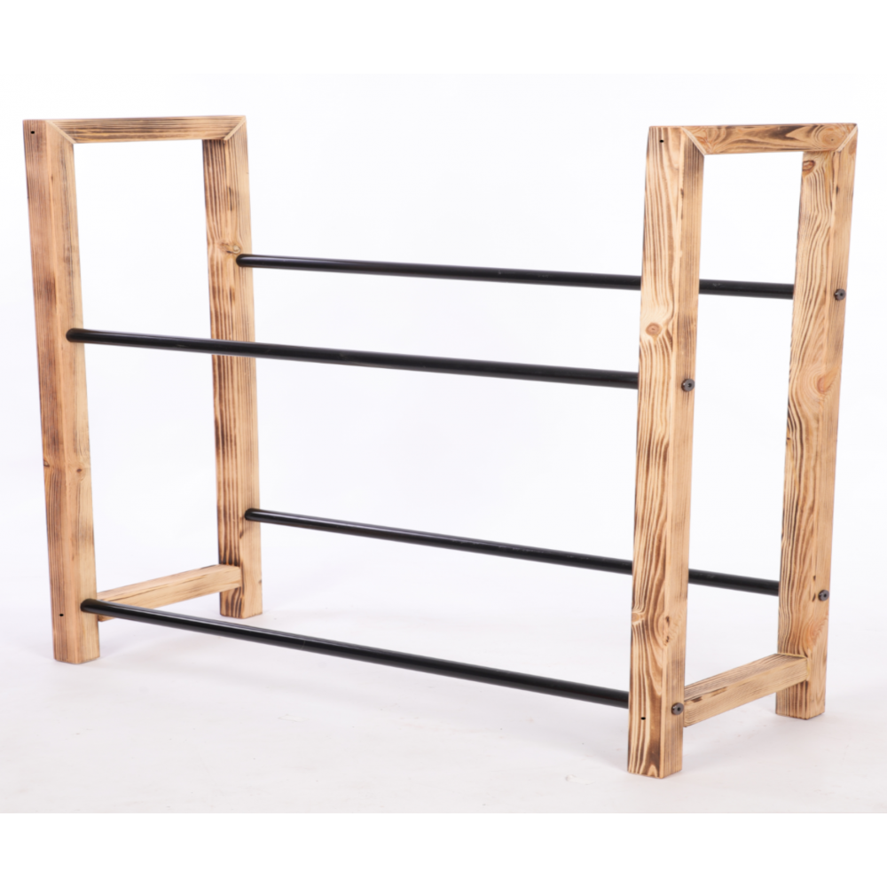 Regał na skrzynki na napoje piwo stojak na transportery METALOWE DRĄŻKI EKO