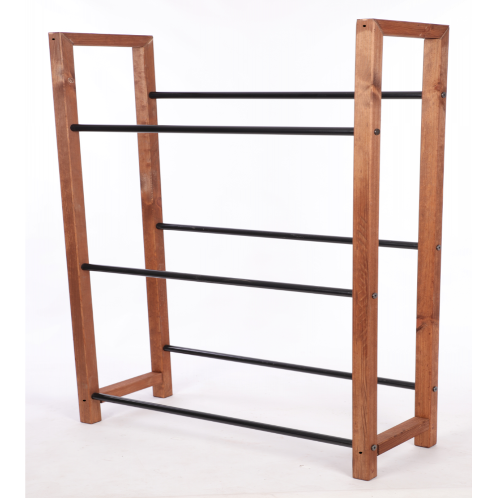 Regał na skrzynki na napoje piwo stojak na transportery METALOWE DRĄŻKI EKO