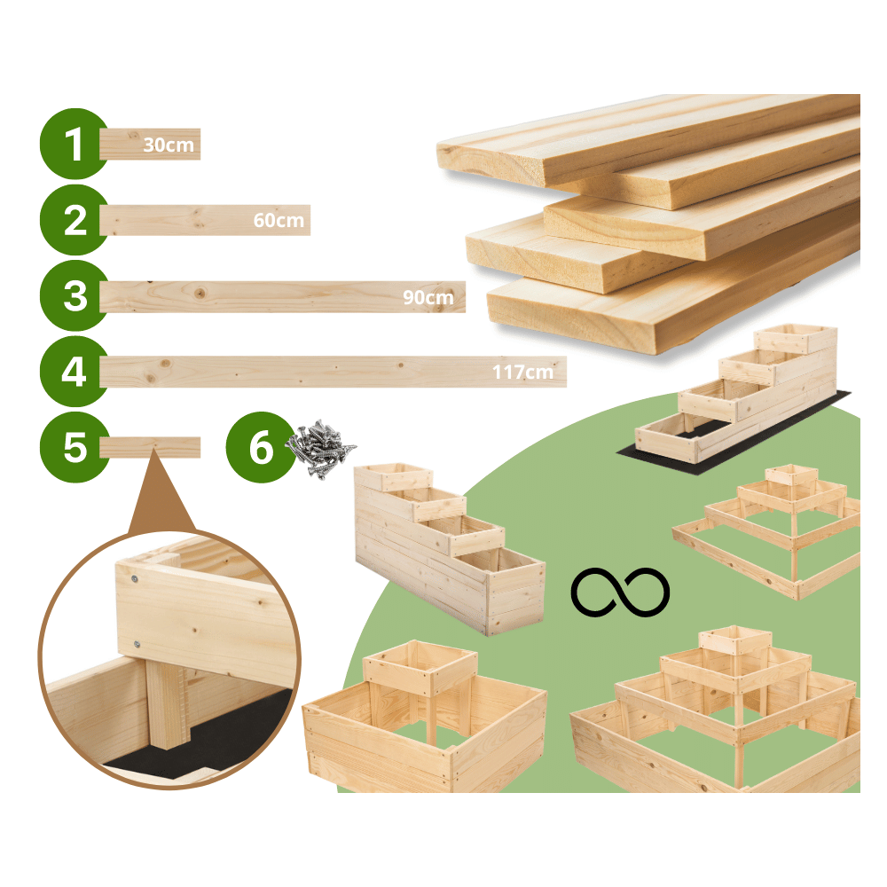 Skrzynia na warzywa narożnikowa warzywniak inspekt  27x90x90 GRATISY ECO