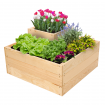 Narożna skrzynia na warzywa warzywniak grządka drewniana 36x60x60 inspekt