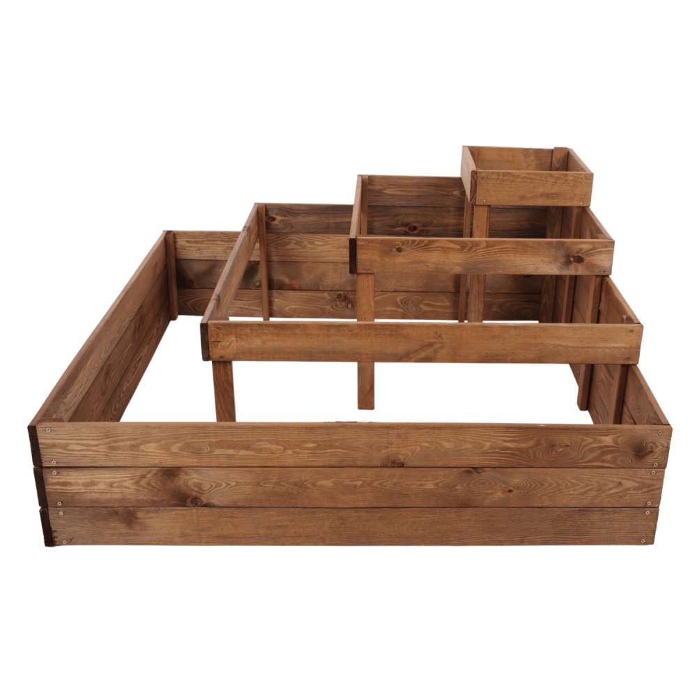 Skrzynia drewniana narożna inspekt warzywnik 54x120x120 GRATISY WYSOKA ECO