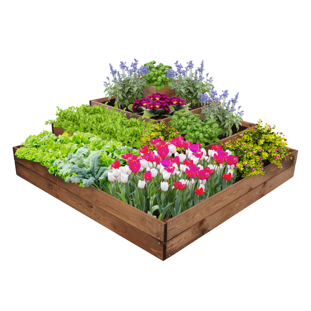 Narożne skrzynie na warzywa warzywniak donica inspekt 45x120x120 GRATISY