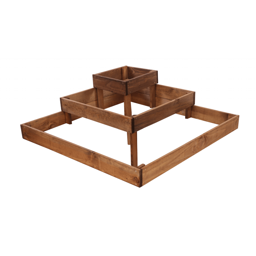 Drewniana skrzynia kaskadowa na warzywa ziołownik  27x90x90 GRATISY ECO