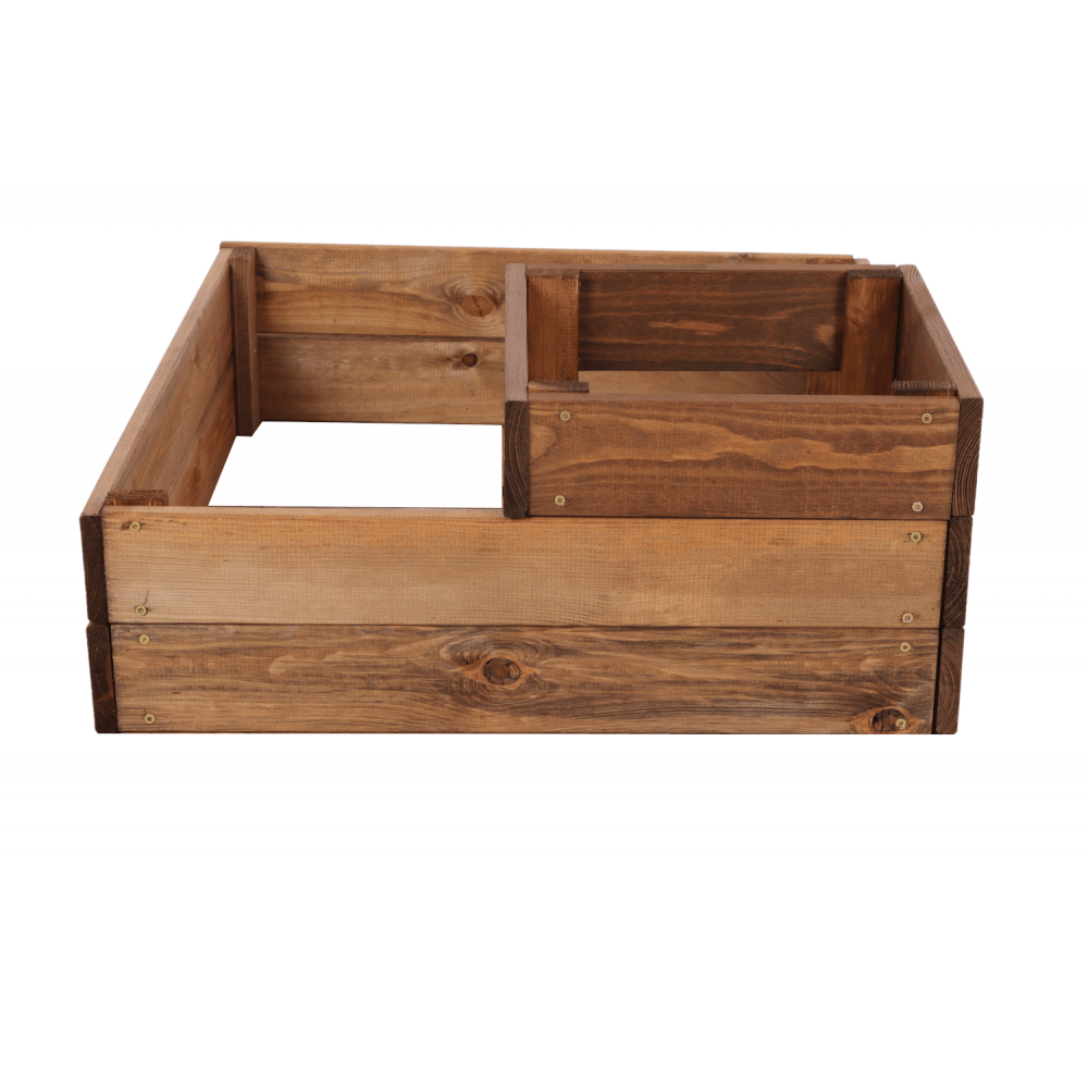 Inspekt narożny zielnik skrzynia kaskadowa drewniana 27x60x60 GRATISY ECO