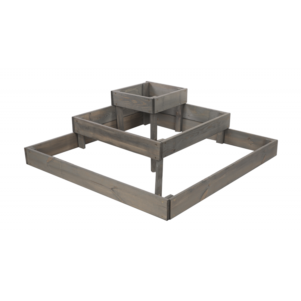 Drewniany zielnik piętrowy na warzywa skrzynia donica  27x90x90 GRATISY ECO