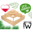 Drewniany zielnik piętrowy na warzywa skrzynia donica  27x90x90 GRATISY ECO