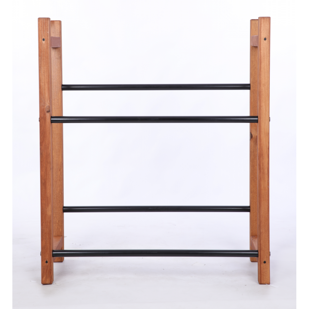 Regał na skrzynki na napoje piwo stojak 2 półki szer.81,5cm METALOWE DRĄŻKI