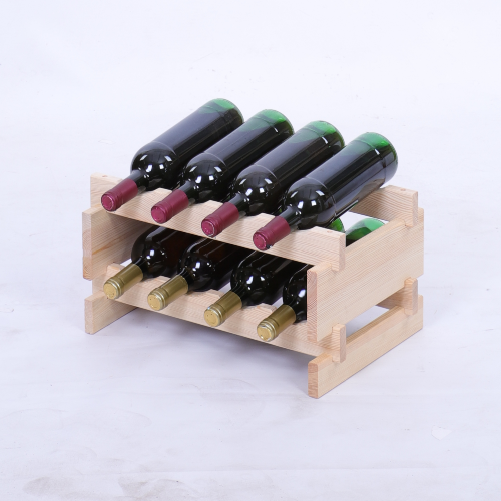 Stojak na wino regał modułowy na butelki 2x4 but WĄSKI ECO BEZ NARZĘDZI
