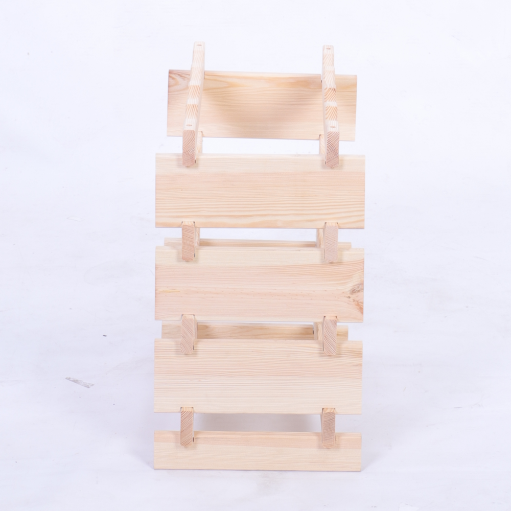 Stojak na wino regał modułowy na butelki 4x4 but WĄSKI ECO BEZ NARZĘDZI