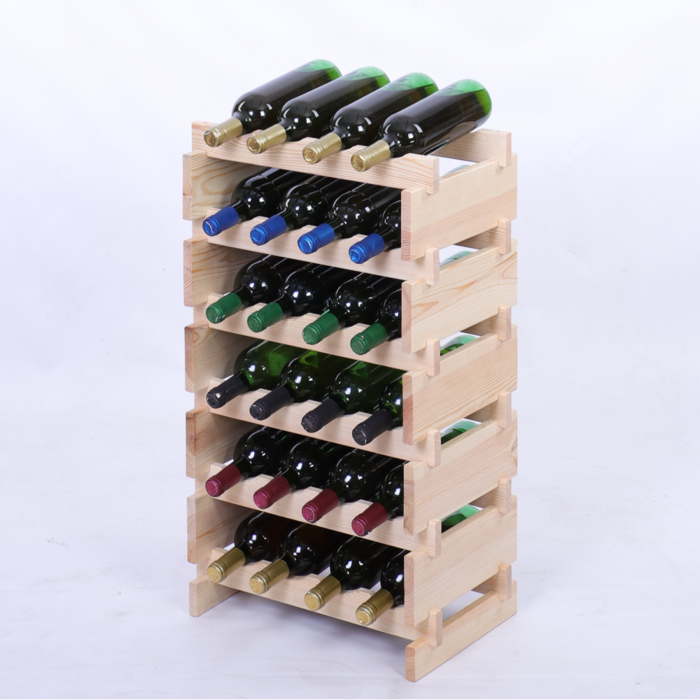 Stojak na wino regał modułowy na butelki 6x4 but BUDUJ JAK KLOCKI EKO