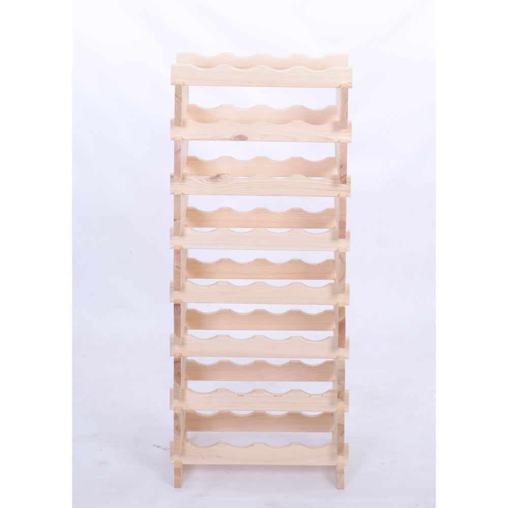 Stojak na wino regał modułowy na butelki 8x4 but WĄSKI ECO BEZ NARZĘDZI