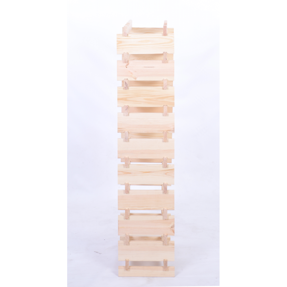 Stojak na wino regał modułowy na butelki 10x4 but DUŻY MONTAŻ BEZ NARZĘDZI