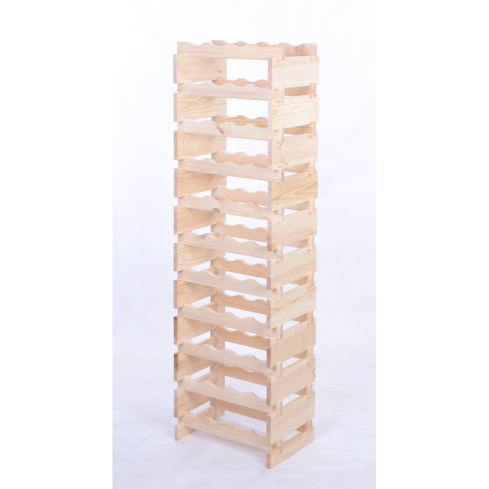 Stojak na wino regał modułowy na butelki 11x4 but DUŻY MONTAŻ BEZ NARZĘDZI