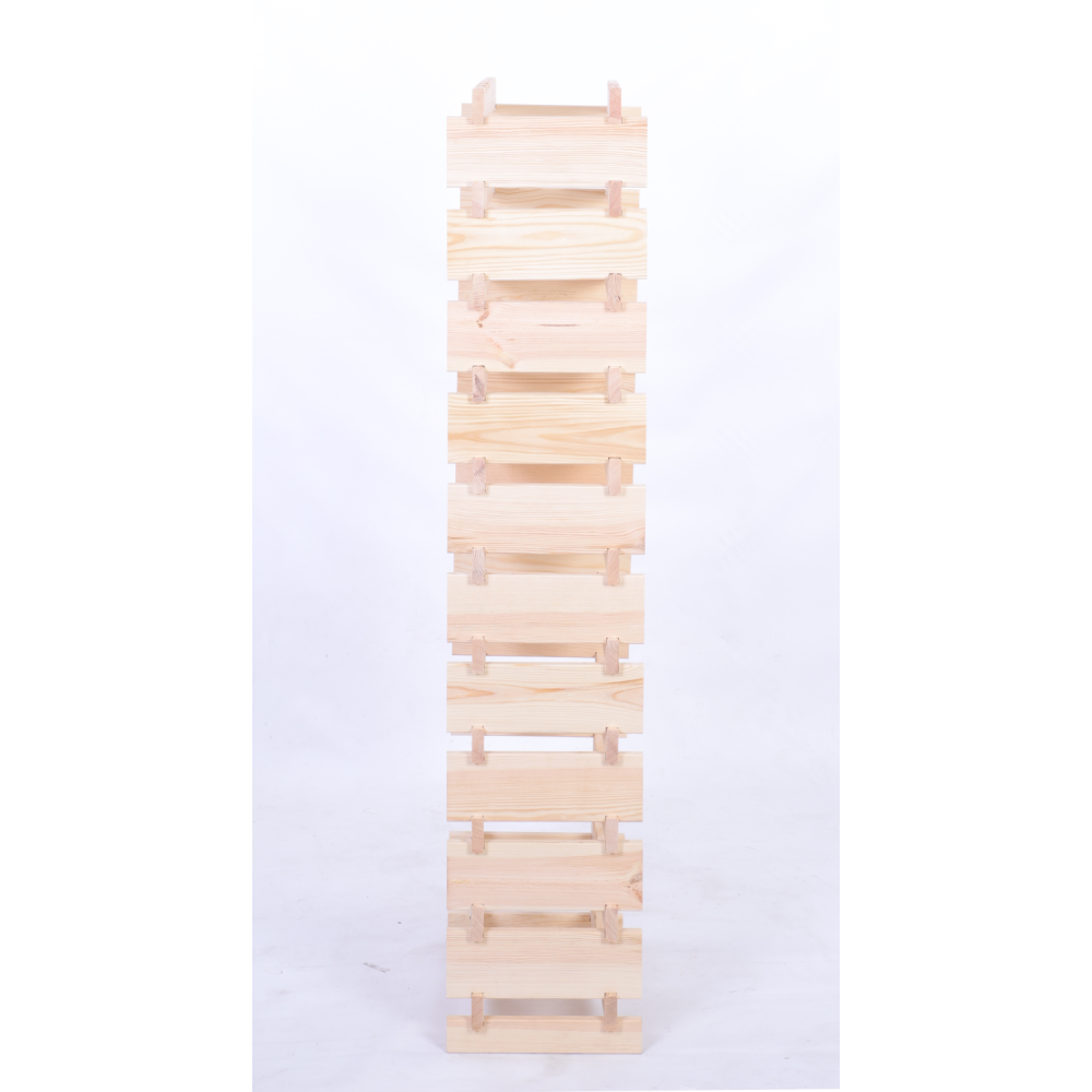 Stojak na wino regał modułowy na butelki 11x4 but DUŻY MONTAŻ BEZ NARZĘDZI