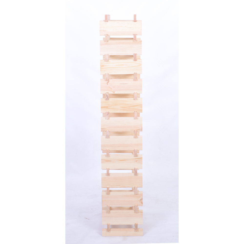 Stojak na wino regał modułowy na butelki 12x4 but DUŻY MONTAŻ BEZ NARZĘDZI