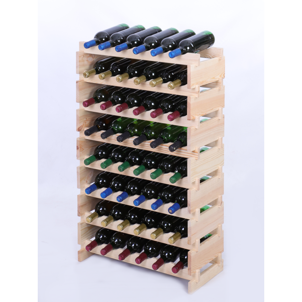 Stojak na butelki regał modułowy na wino 8x6 but POLSKI EKO BEZ NARZĘDZI