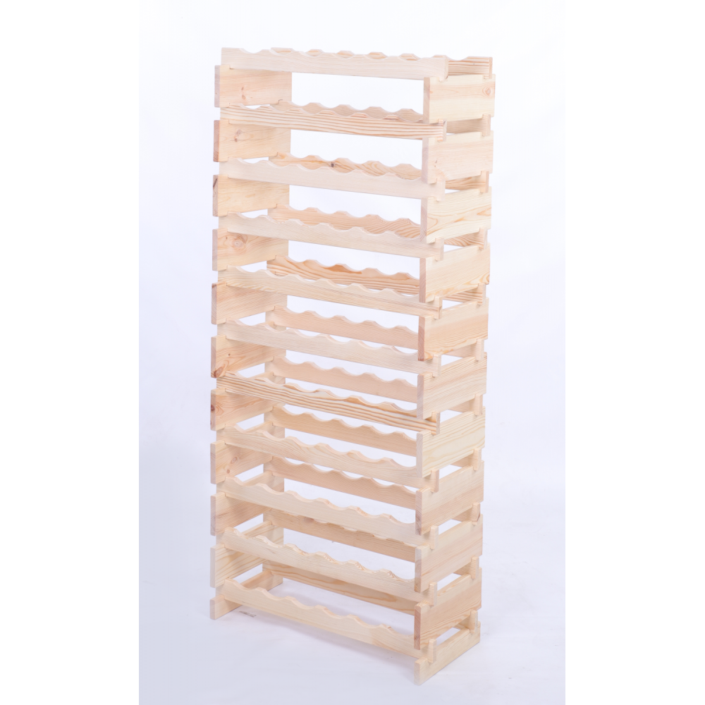 Stojak na butelki regał modułowy na wino 11x6 but DUŻY MONTAŻ BEZ NARZĘDZI