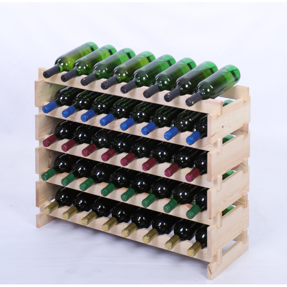 Stojak na wino regał modułowy na butelki 6x8 but BUDUJ JAK KLOCKI EKO