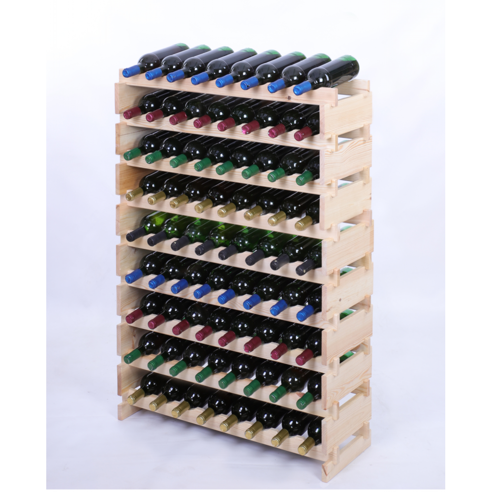 Stojak na wino regał modułowy na butelki 9x8 but WSZYSTKIE TYPY BUTELEK