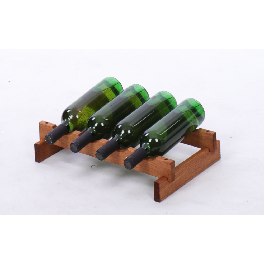 Stojak na wino regał modułowy na butelki 1x4 but WĄSKI ECO BEZ NARZĘDZI