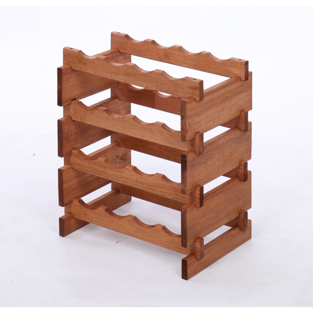 Stojak na wino regał modułowy na butelki 4x4 but WĄSKI ECO BEZ NARZĘDZI