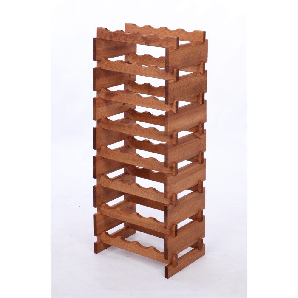 Stojak na wino regał modułowy na butelki 8x4 but WĄSKI ECO BEZ NARZĘDZI