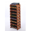 Stojak na wino regał modułowy na butelki 9x4 but WĄSKI ECO BEZ NARZĘDZI
