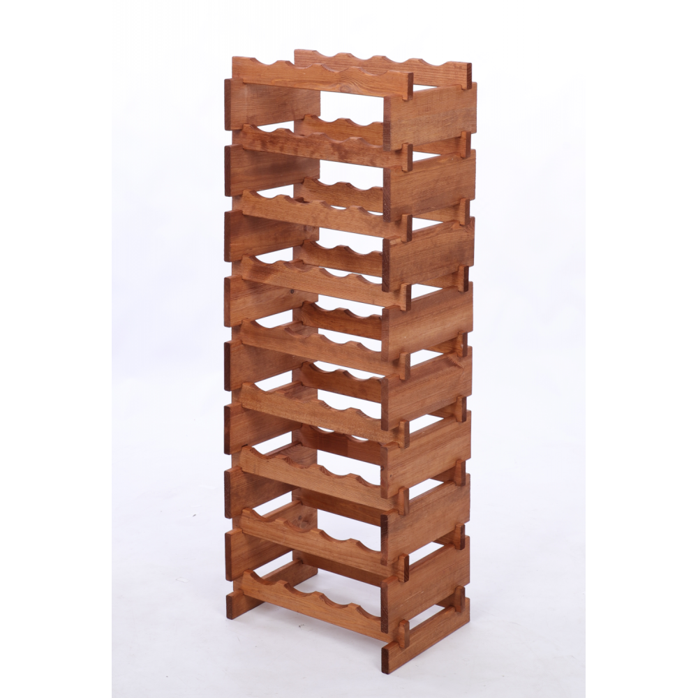 Stojak na wino regał modułowy na butelki 9x4 but WĄSKI ECO BEZ NARZĘDZI