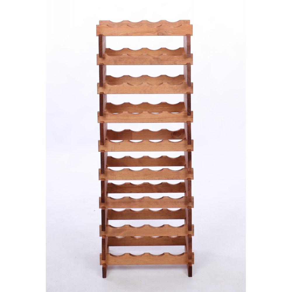 Stojak na wino regał modułowy na butelki 9x4 but WĄSKI ECO BEZ NARZĘDZI