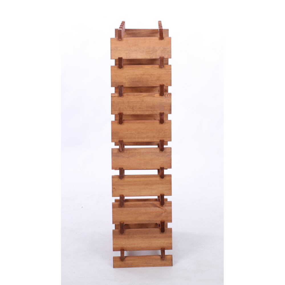 Stojak na wino regał modułowy na butelki 9x4 but WĄSKI ECO BEZ NARZĘDZI