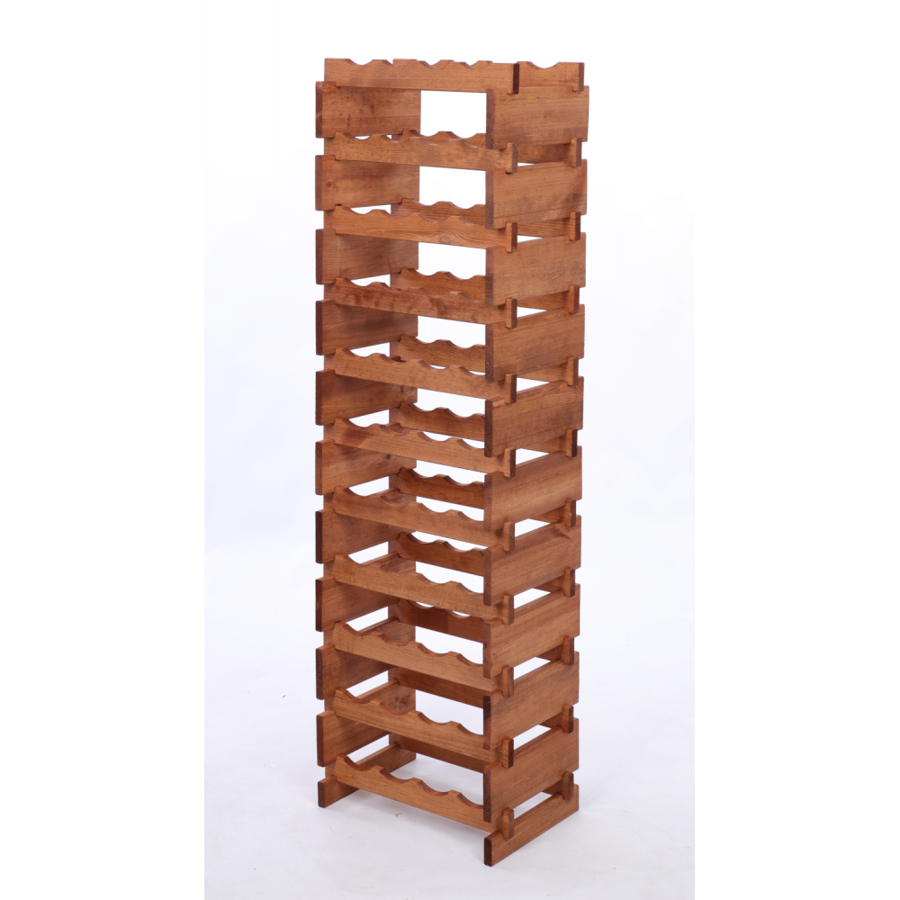 Stojak na wino regał modułowy na butelki 11x4 but DUŻY MONTAŻ BEZ NARZĘDZI