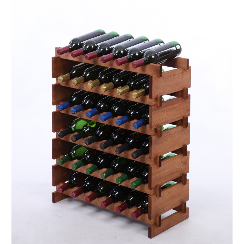 Stojak na butelki regał modułowy na wino 6x6 but BUDUJ JAK KLOCKI ECO