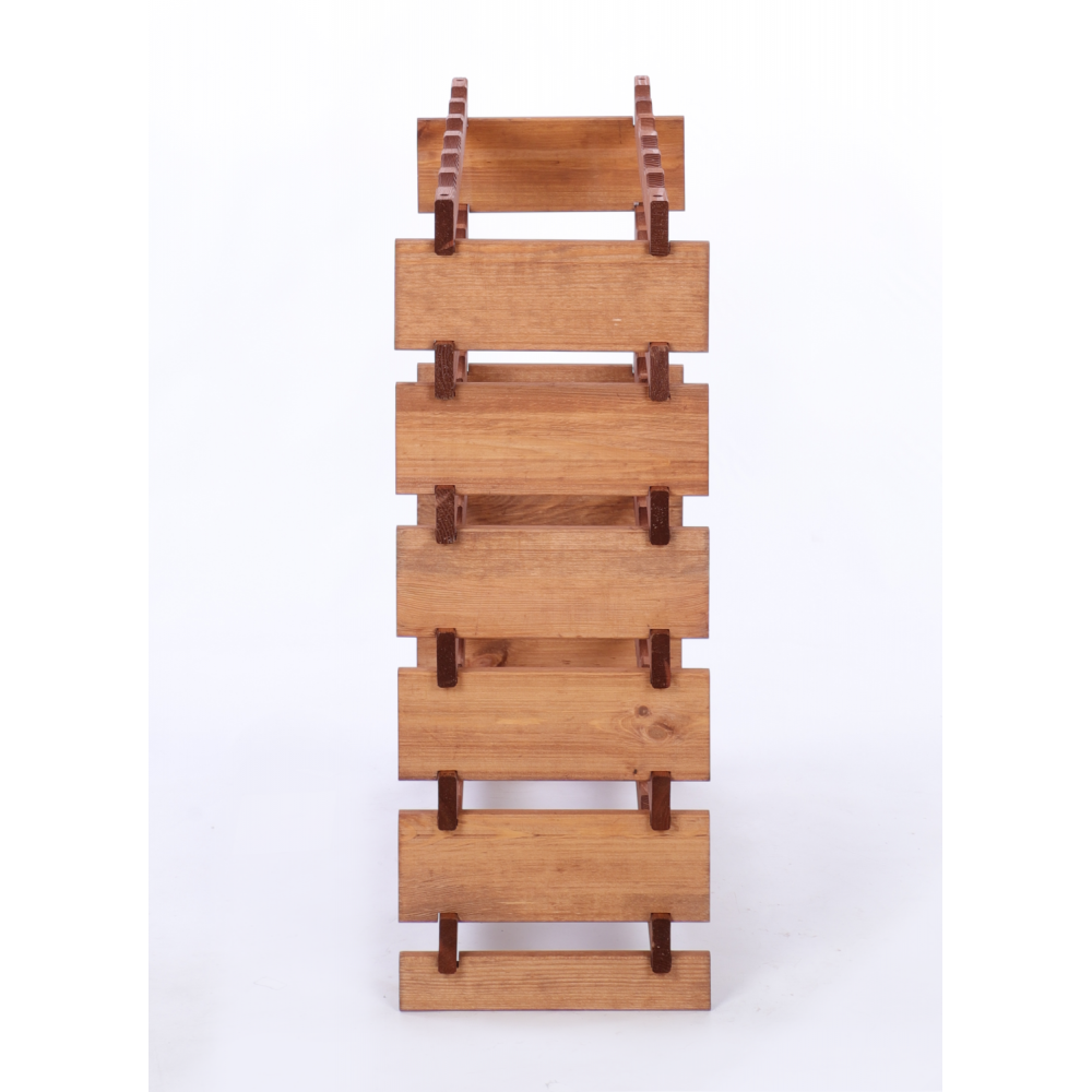 Stojak na butelki regał modułowy na wino 6x6 but BUDUJ JAK KLOCKI ECO