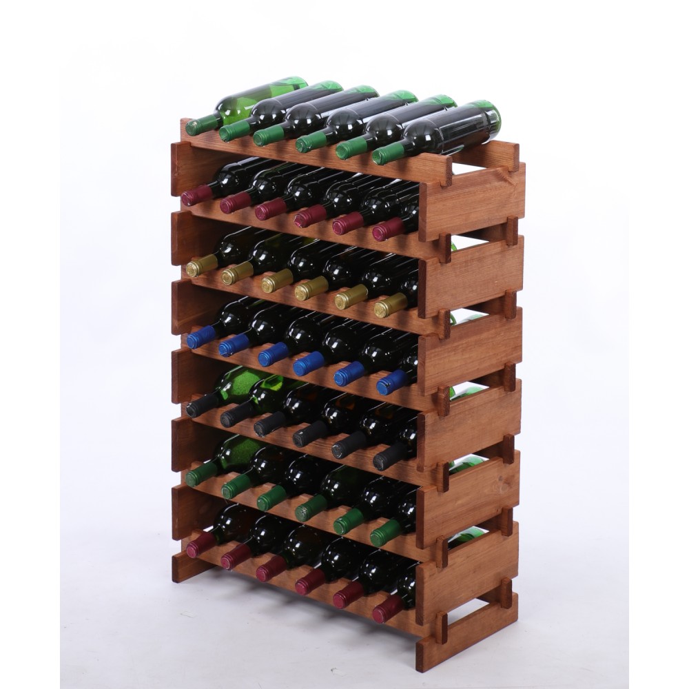 Stojak na butelki regał modułowy na wino 7x6 but BUDUJ JAK KLOCKI ECO