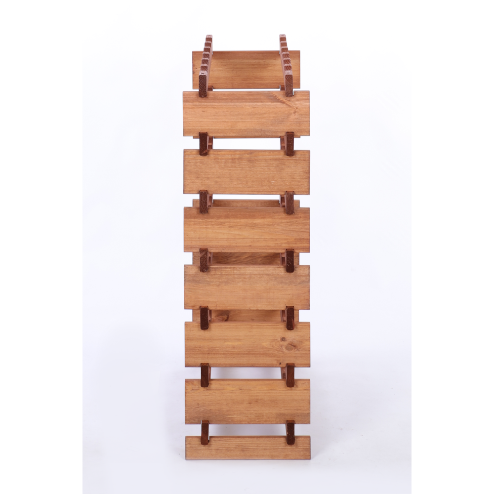 Stojak na butelki regał modułowy na wino 7x6 but BUDUJ JAK KLOCKI ECO