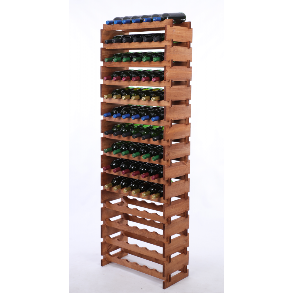 Stojak na butelki regał modułowy na wino 14x6 but POLSKI EKO BEZ NARZĘDZI