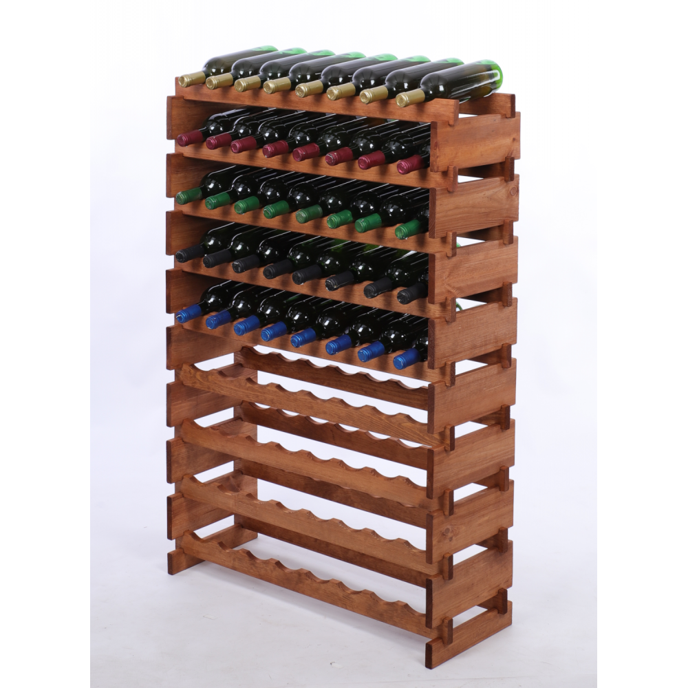 Stojak na wino regał modułowy na butelki 9x8 but WSZYSTKIE TYPY BUTELEK