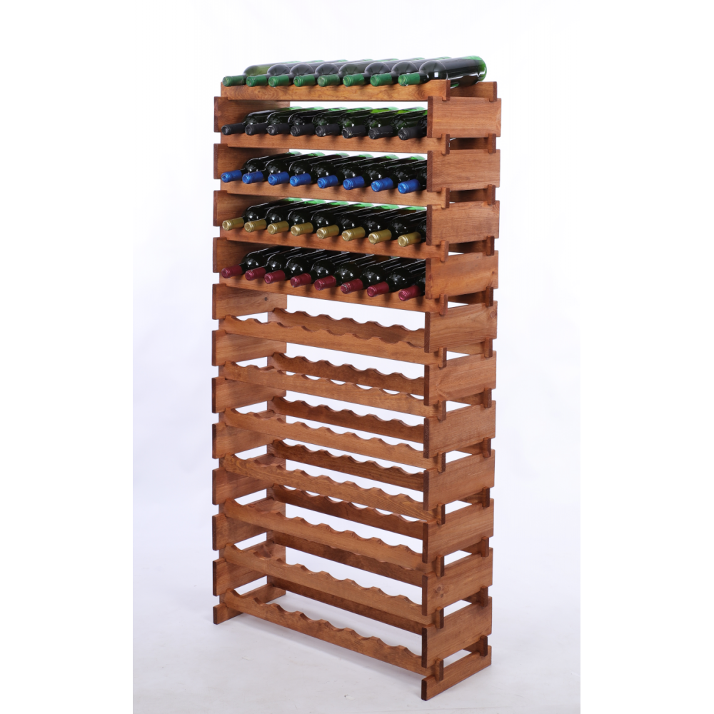 Stojak na wino regał modułowy na butelki 12x8 but DUŻY MONTAŻ BEZ NARZĘDZI