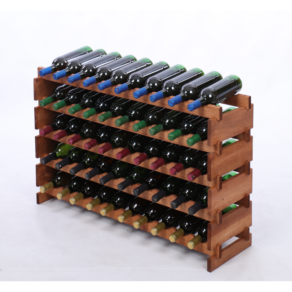 Stojak na wino regał modułowy na butelki 5x10 but BUDUJ JAK KLOCKI EKO