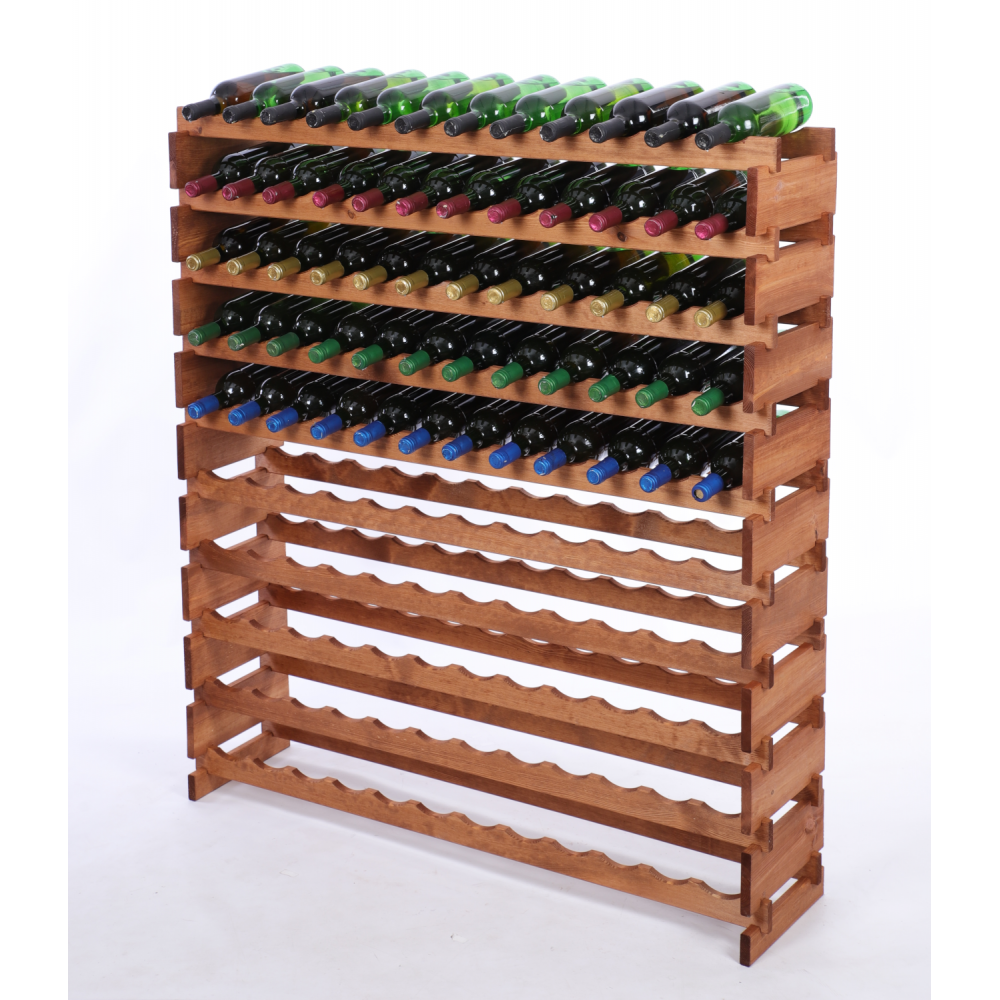 Stojak na wino regał modułowy na butelki 10x12 but DUŻY MONTAŻ BEZ NARZĘDZI