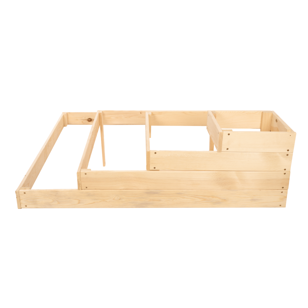 Skrzynia drewniana na warzywniak narożna zielnik 36x120x120 GRATISY EKO