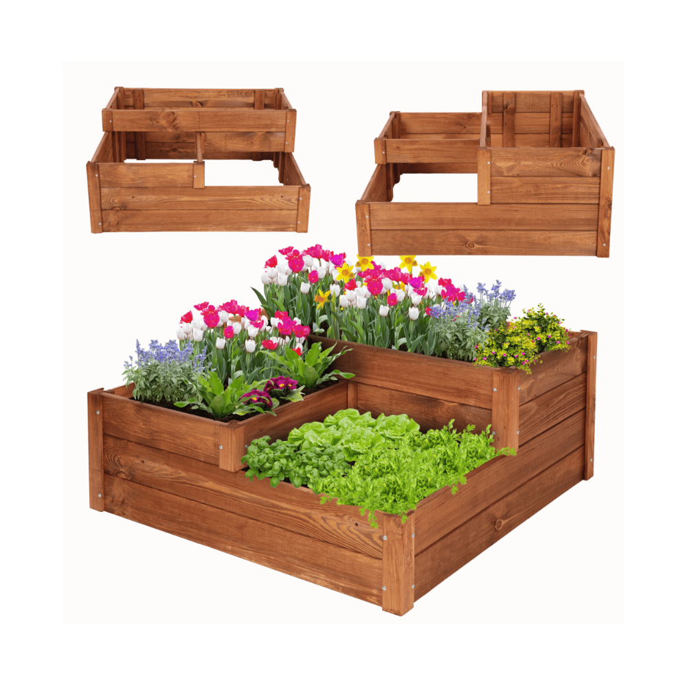 Skrzynia na warzywa warzywniak grządka IMPREGNOWANY 36x80x80 INSPEKT EKO