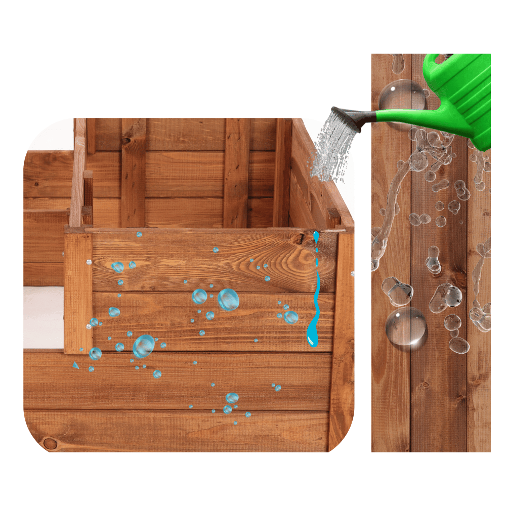 Skrzynia na warzywa warzywniak grządka IMPREGNOWANY 36x80x80 INSPEKT EKO