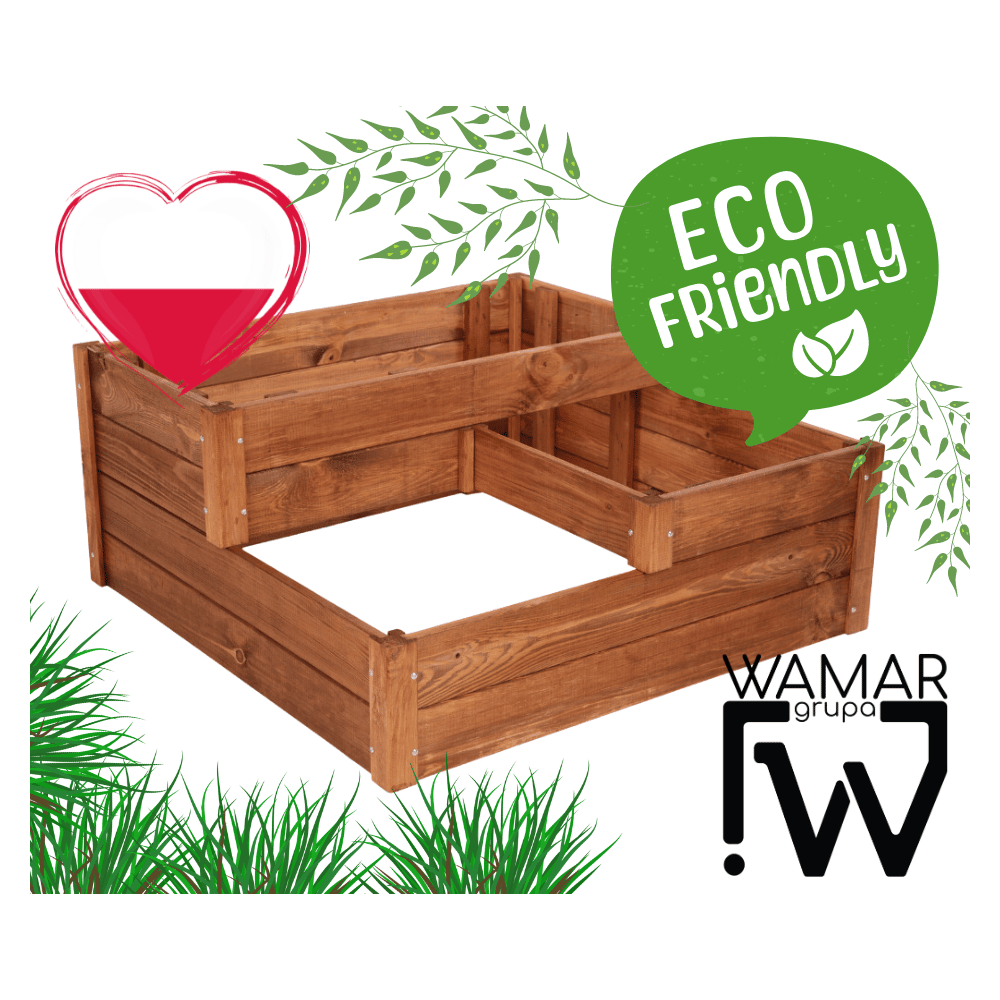 Skrzynia na warzywa warzywniak grządka IMPREGNOWANY 36x80x80 INSPEKT EKO